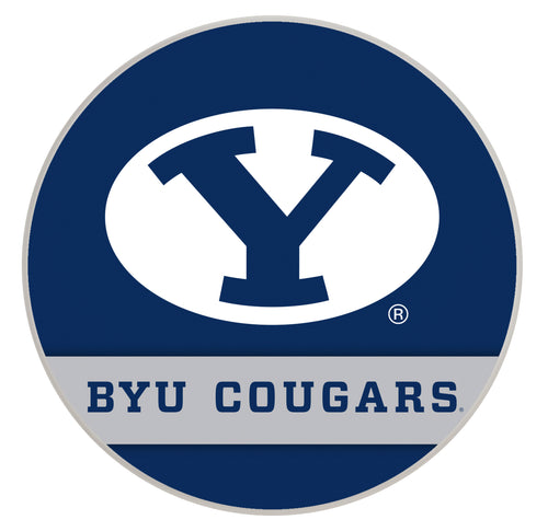 Brigham Young Cougars Officially Licensed Paper Coasters (4-Pack) - Vibrant, Furniture-Safe Design
