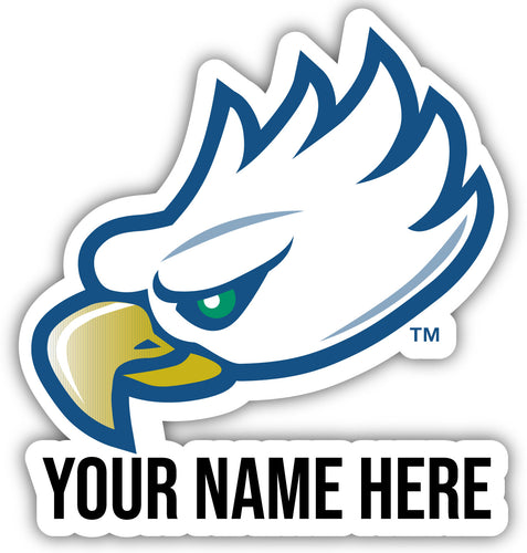 Florida Gulf Coast Eagles 9x14-Inch Mascot Logo NCAA Custom Name Vinyl Sticker - Personalize with Name