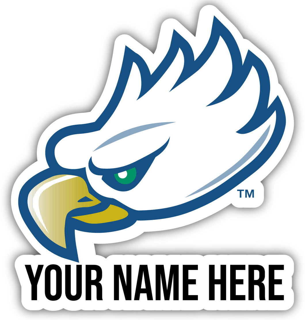 Florida Gulf Coast Eagles 9x14-Inch Mascot Logo NCAA Custom Name Vinyl Sticker - Personalize with Name