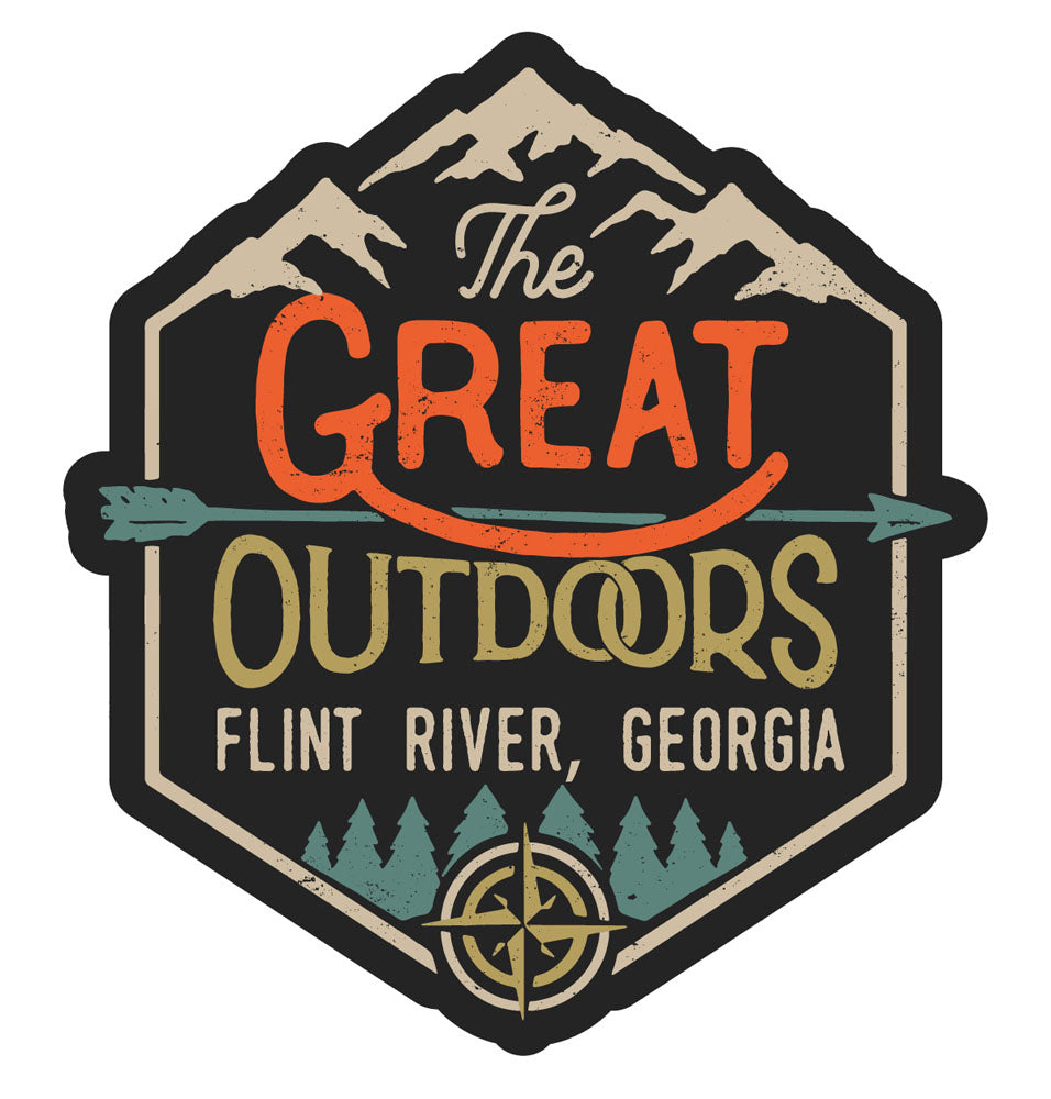 Flint River Georgia Souvenir Decorative Stickers (Choose theme and size)