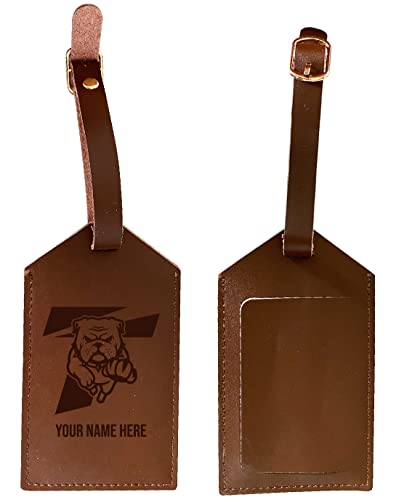 Truman State University Premium Leather Luggage Tag - Laser-Engraved Custom Name Option