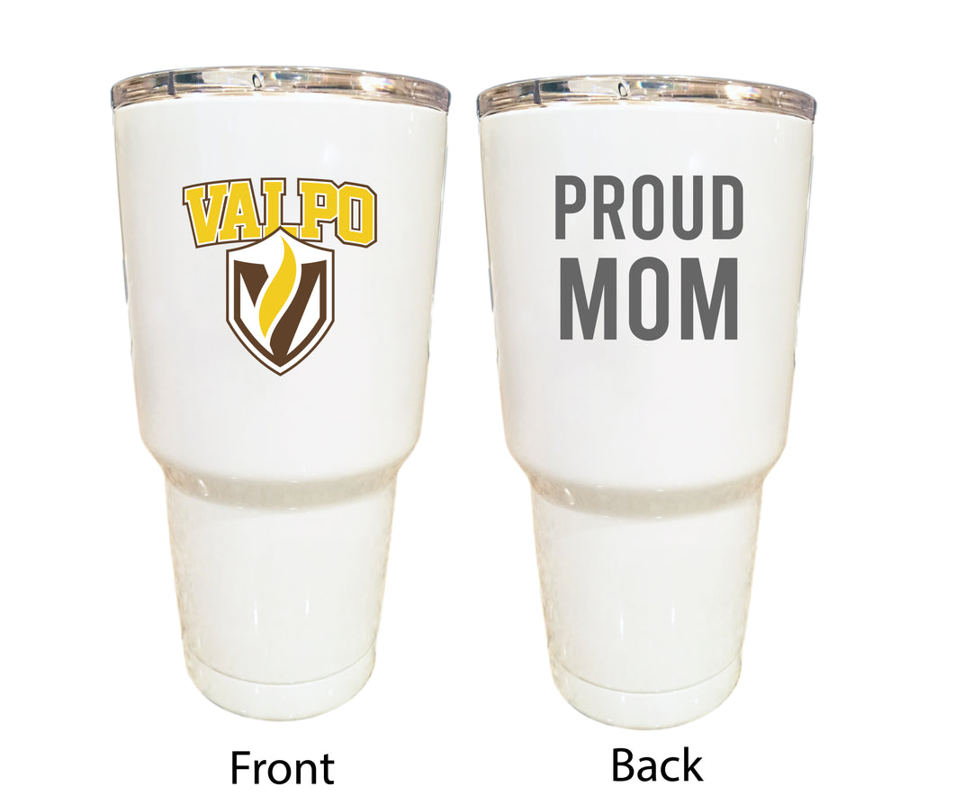 Valparaiso University Proud Mom 24 oz Insulated Stainless Steel Tumblers Choose Your Color.