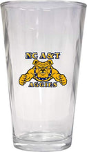 Load image into Gallery viewer, NCAA North Carolina A&amp;T State Aggies Officially Licensed Logo Pint Glass – Classic Collegiate Beer Glassware
