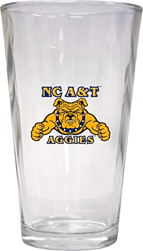 NCAA North Carolina A&T State Aggies Officially Licensed Logo Pint Glass – Classic Collegiate Beer Glassware