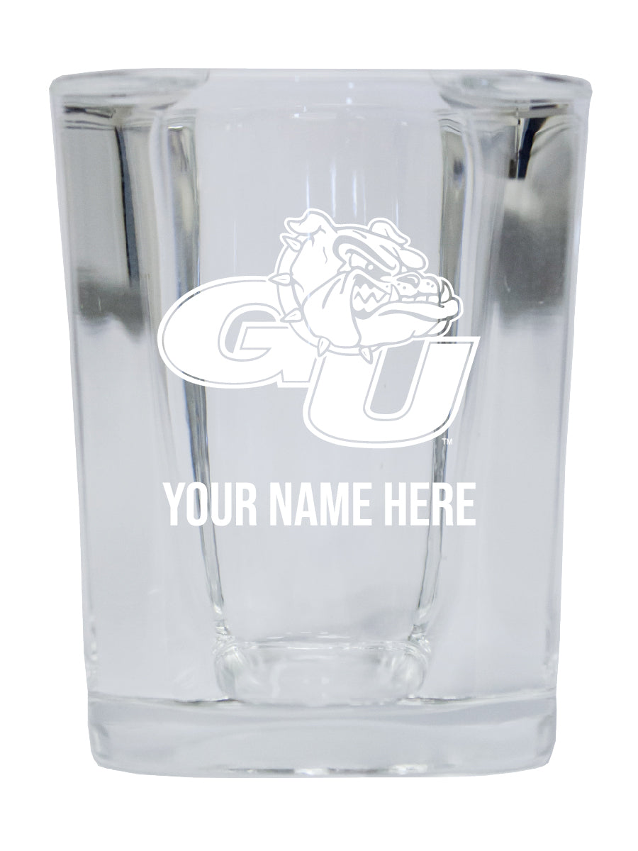 NCAA Gonzaga Bulldogs Personalized 2oz Stemless Shot Glass - Custom Laser Etched 4-Pack