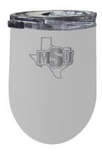 Load image into Gallery viewer, Midwestern State University 12 oz Etched Insulated Wine Stainless Steel Tumbler - Choose Your Color
