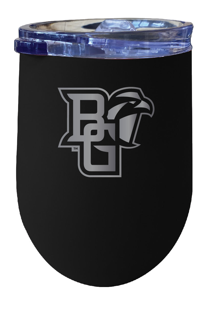 Bowling Green Falcons 12 oz Etched Insulated Wine Stainless Steel Tumbler - Choose Your Color