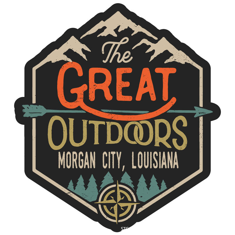 Morgan City Louisiana Souvenir Decorative Stickers (Choose theme and size)