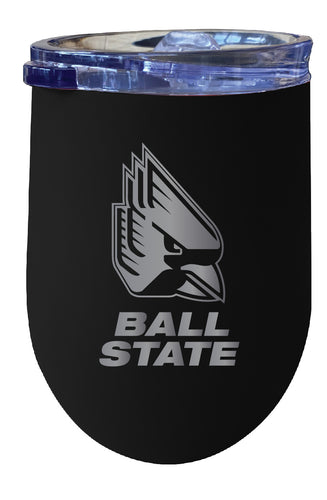 Ball State University NCAA Laser-Etched Wine Tumbler - 12oz  Stainless Steel Insulated Cup