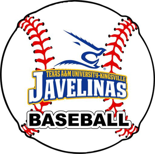 Texas A&M Kingsville Javelinas 4-Inch Round Baseball NCAA Passion Vinyl Decal Sticker