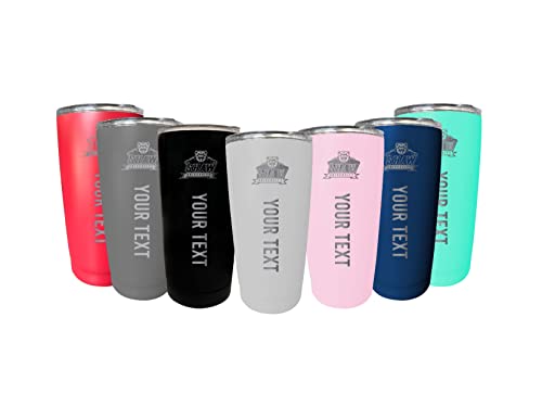 Custom Shaw University Bears 16 oz Etched Insulated Stainless Steel Tumbler with Engraved Name Choice of Color