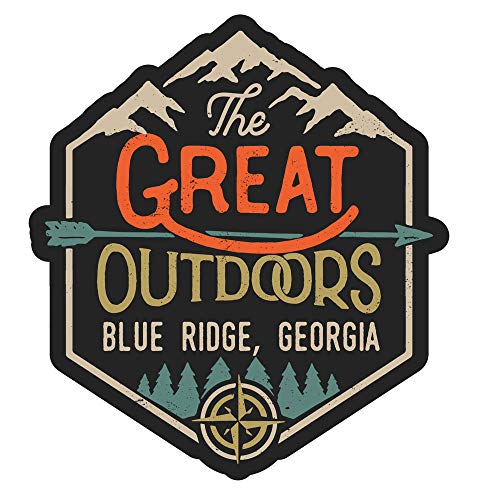 Blue Ridge Georgia The Great Outdoors Design 4-Inch Vinyl Decal Sticker