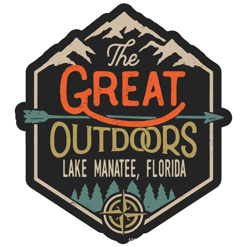 Lake Manatee Florida Souvenir Decorative Stickers (Choose theme and size)