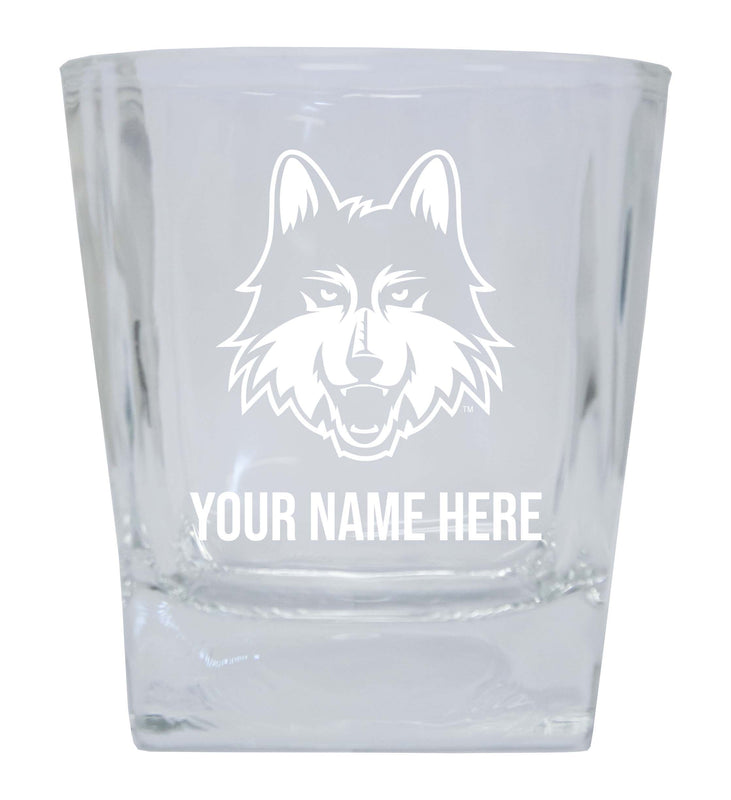 Loyola University Ramblers 2-Pack Personalized NCAA Spirit Elegance 10oz Etched Glass Tumbler