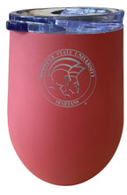 Load image into Gallery viewer, Norfolk State University 12 oz Etched Insulated Wine Stainless Steel Tumbler - Choose Your Color
