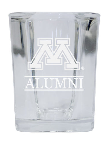 NCAA Minnesota Gophers Alumni 2oz Laser Etched Square Shot Glass 