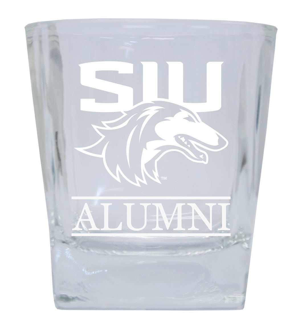 Southern Illinois Salukis 2-Pack Alumni Elegance 10oz Etched Glass Tumbler