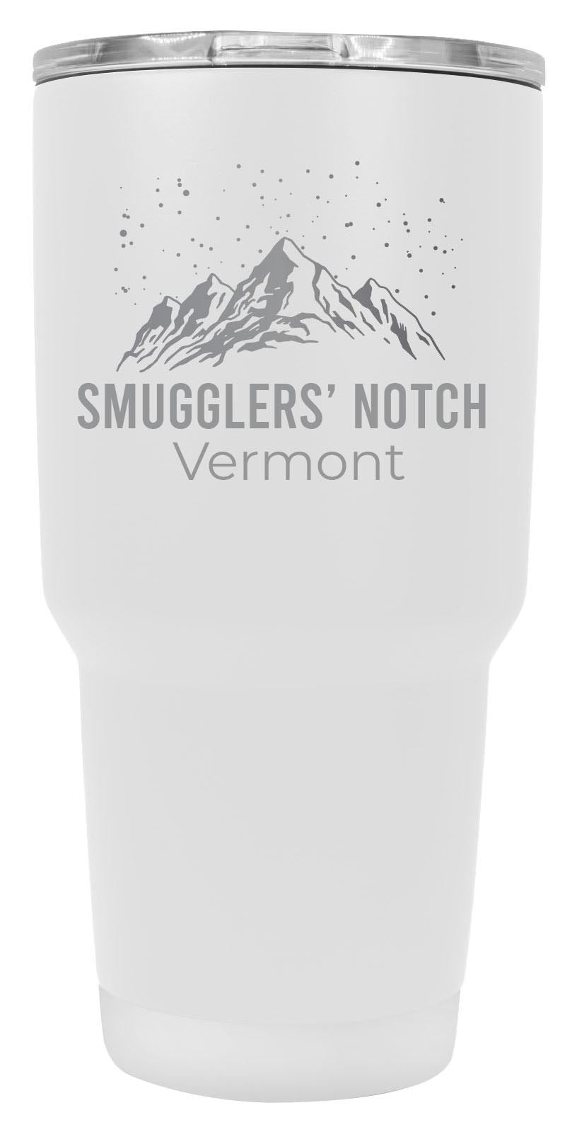 Smugglers' Notch Vermont Ski Snowboard Winter Souvenir Laser Engraved 24 oz Insulated Stainless Steel Tumbler