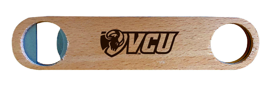 Virginia Commonwealth NCAA Elegant Laser-Etched Wooden Bottle Opener - Collegiate Bar Accessory
