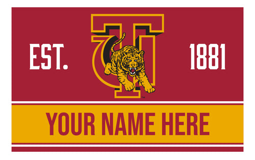 Personalized Customizable Tuskegee University Wood Sign with Frame Custom Name