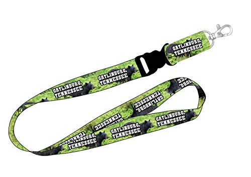 Gatlinburg Tennessee Smoky Mountains Bear Souvenir Lanyard with Breakaway Harness