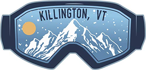Killington Vermont Ski Adventures Souvenir 2 Inch Vinyl Decal Sticker Goggle Design