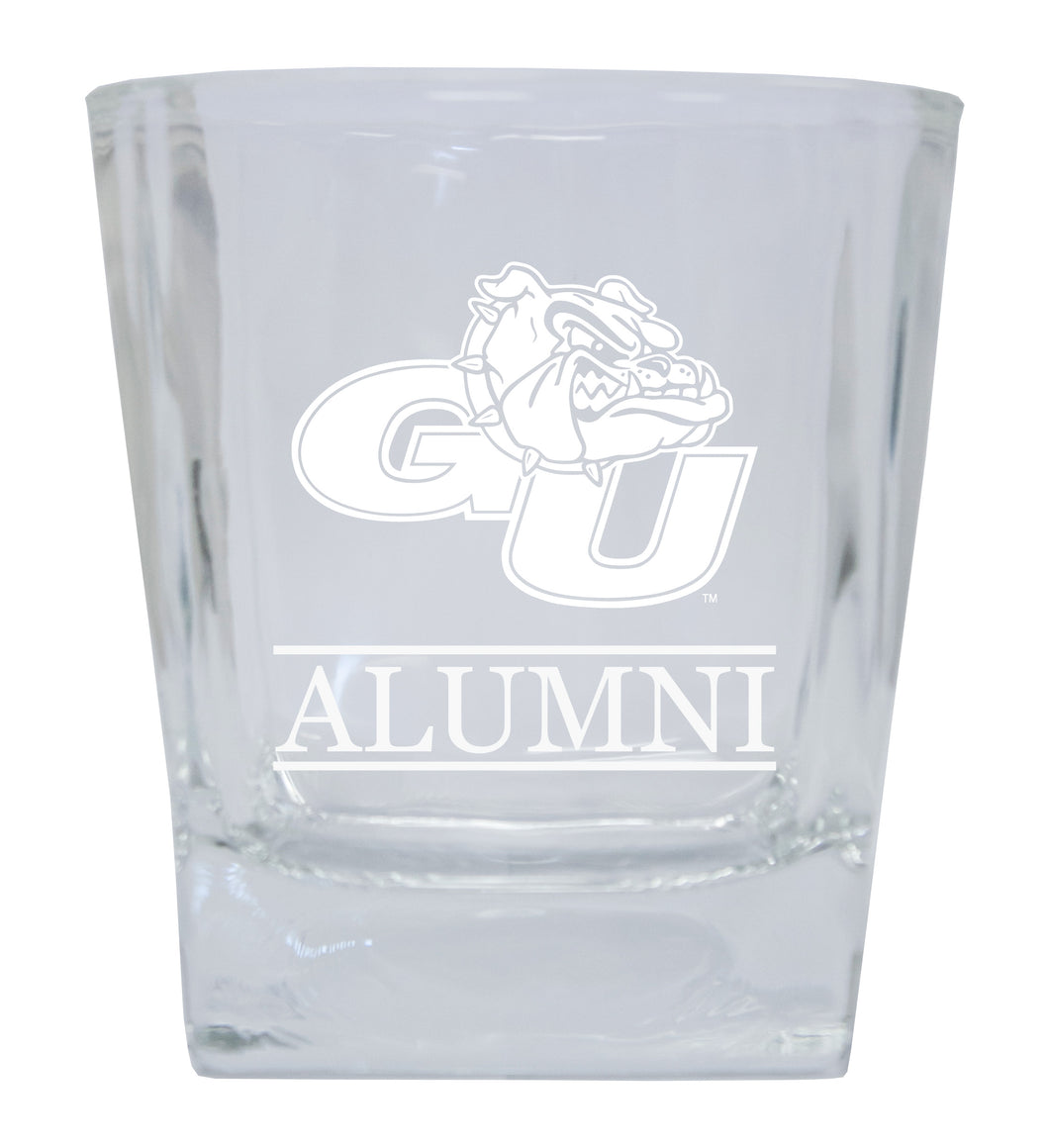 R and R Imports Gonzaga Bulldogs Etched Alumni 8oz Glass Tumbler