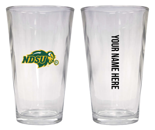 Customizable NCAA North Dakota State Bison 16 oz Pint Glass – Perfect Gift Personalized With your own  or any fan name