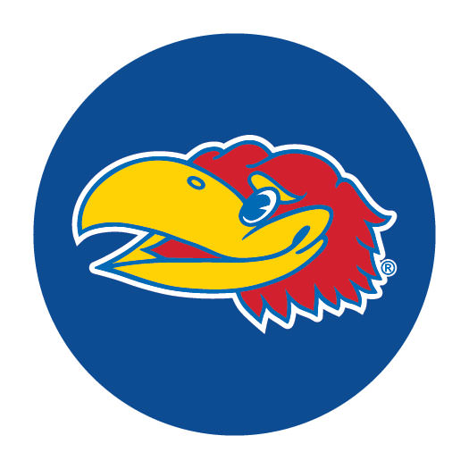 Kansas Jayhawks Mascot Design 3-Inch NCAA High-Definition Magnet - Versatile Metallic Surface Adornment