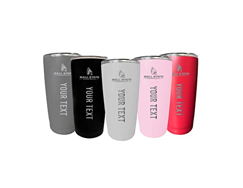 Custom Ball State University 16 oz Etched Insulated Stainless Steel Tumbler with Engraved Name Choice of Color