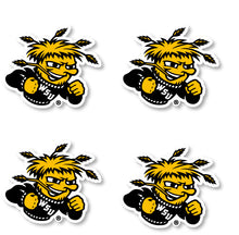 Load image into Gallery viewer, Wichita State Shockers 2-Inch Mascot Logo NCAA Vinyl Decal Sticker for Fans, Students, and Alumni
