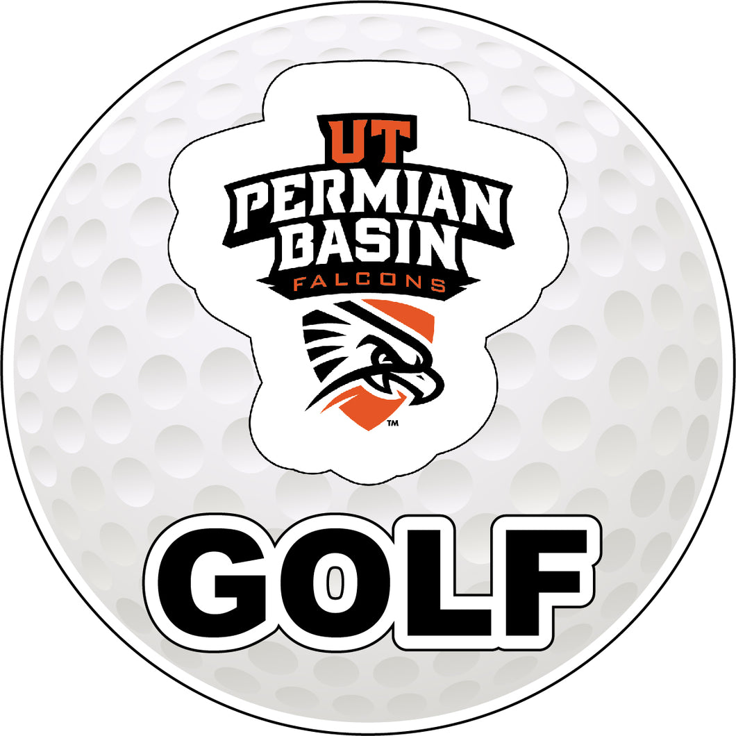University of Texas of the Permian Basin 4-Inch Round Golf NCAA Fairway Fervor Vinyl Decal Sticker
