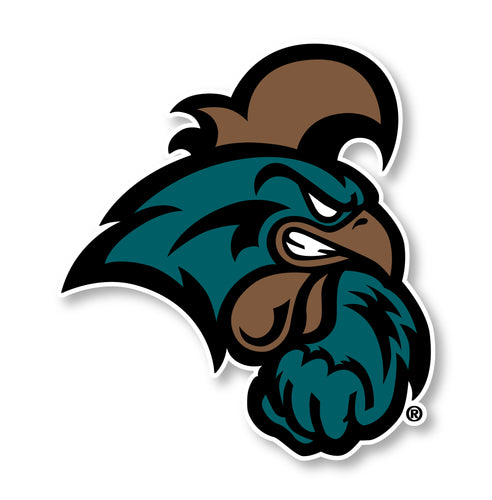 Coastal Carolina University 10-Inch Mascot Logo NCAA Vinyl Decal Sticker for Fans, Students, and Alumni