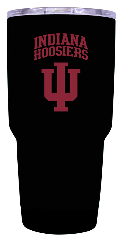 Indiana Hoosiers Mascot Logo Tumbler - 24oz Color-Choice Insulated Stainless Steel Mug