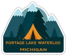 Load image into Gallery viewer, Portage Lake Waterloo Michigan Souvenir Decorative Stickers (Choose theme and size)
