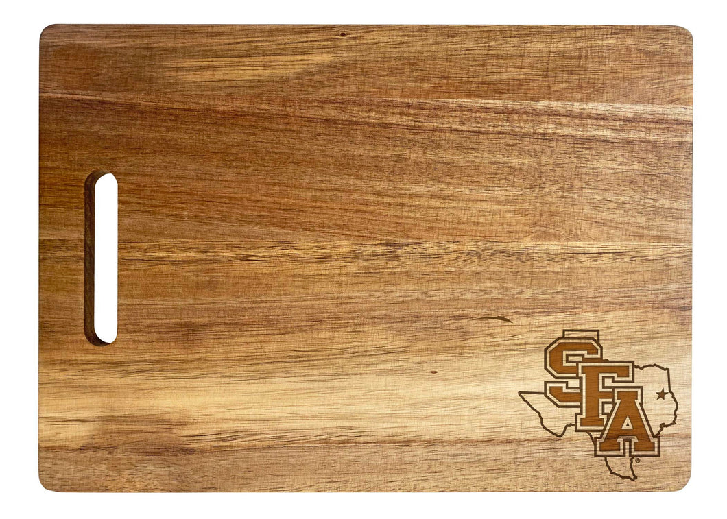 Stephen F. Austin State University Classic Acacia Wood Cutting Board - Small Corner Logo