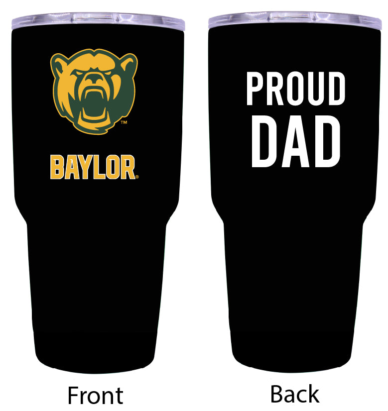 Baylor Bears Proud Dad 24 oz Insulated Stainless Steel Tumbler Black