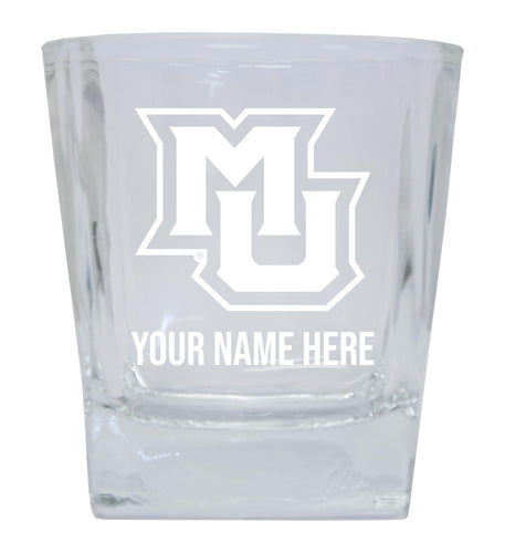 Marquette Golden Eagles  Personalized NCAA Spirit Elegance 10oz Etched Glass Tumbler