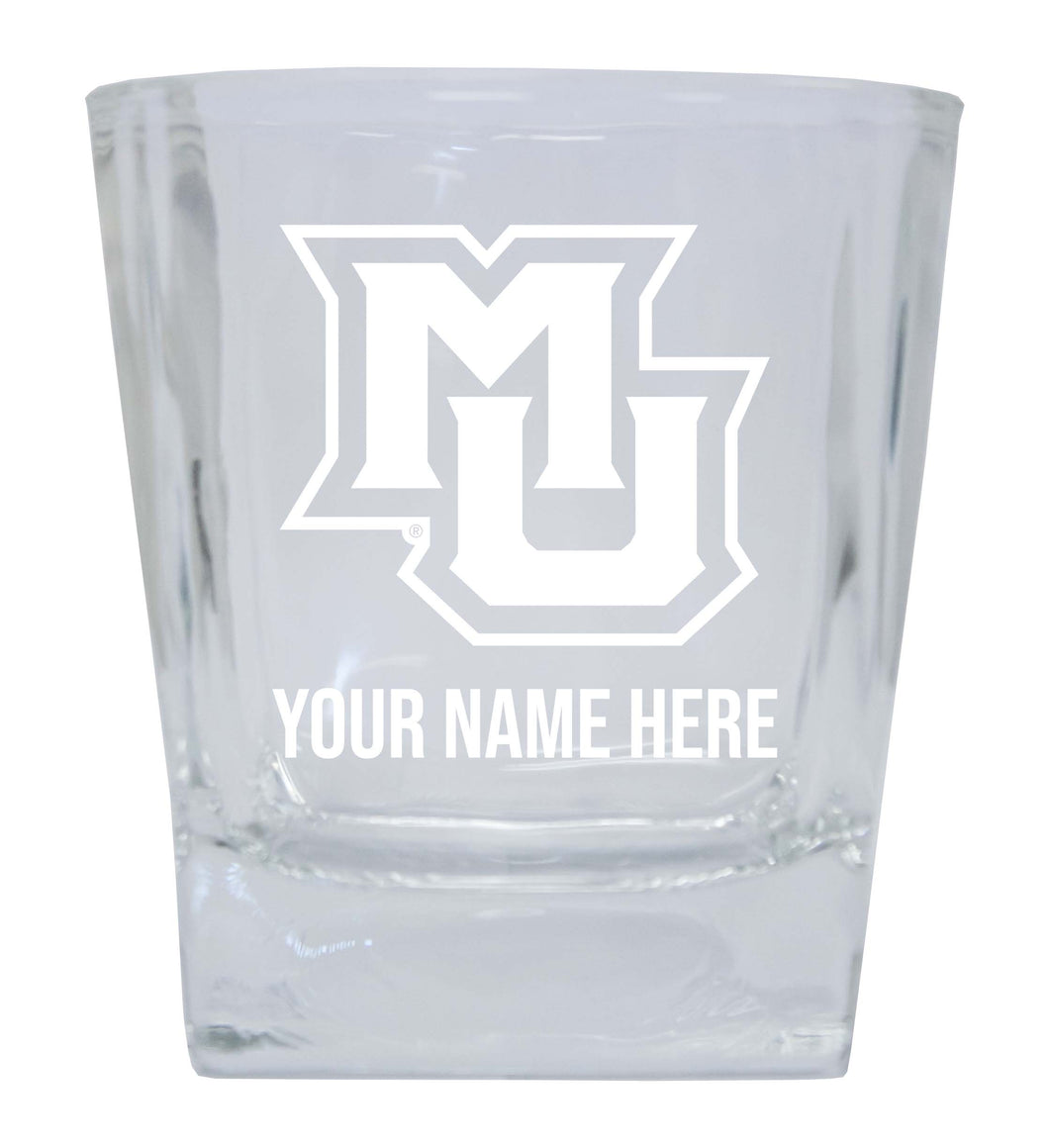 Marquette Golden Eagles  Personalized NCAA Spirit Elegance 10oz Etched Glass Tumbler