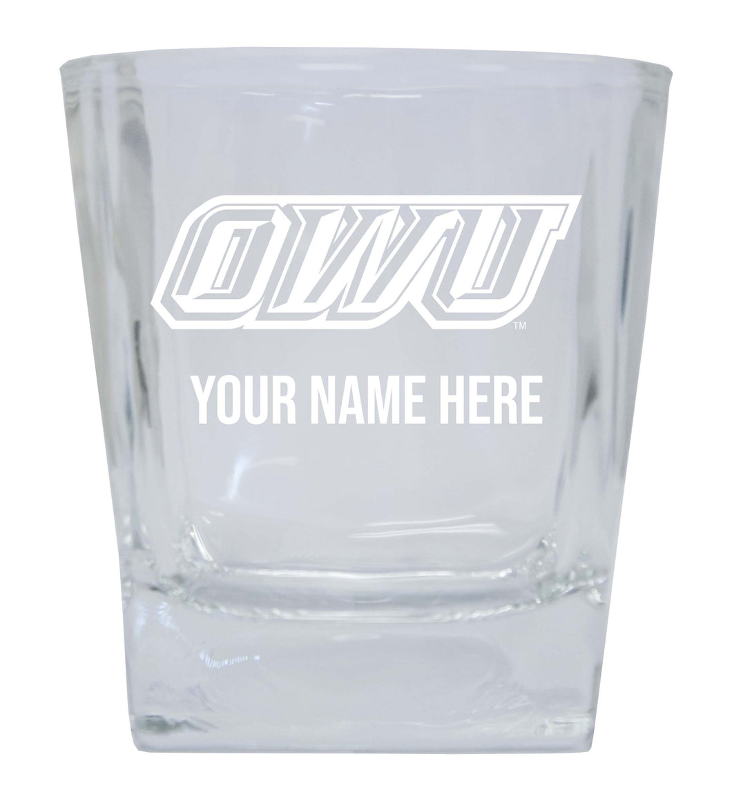 Ohio Wesleyan University Custom College Etched Alumni 8oz Glass Tumbler 2 Pack