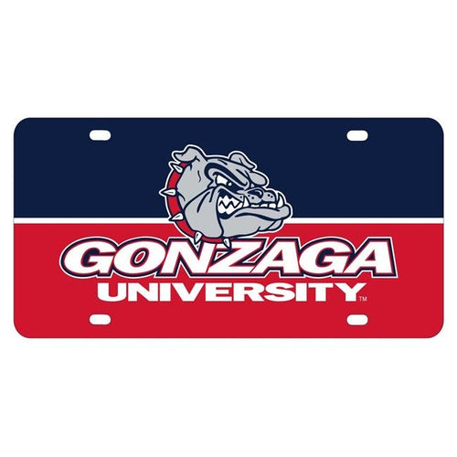 NCAA Gonzaga Bulldogs Metal License Plate - Lightweight, Sturdy & Versatile