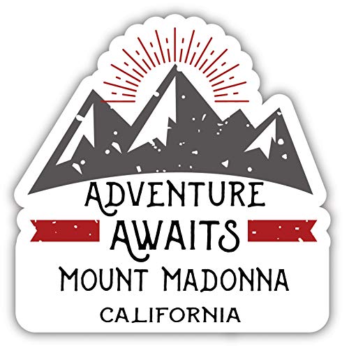 Mount Madonna California Souvenir Decorative Stickers (Choose theme and size)