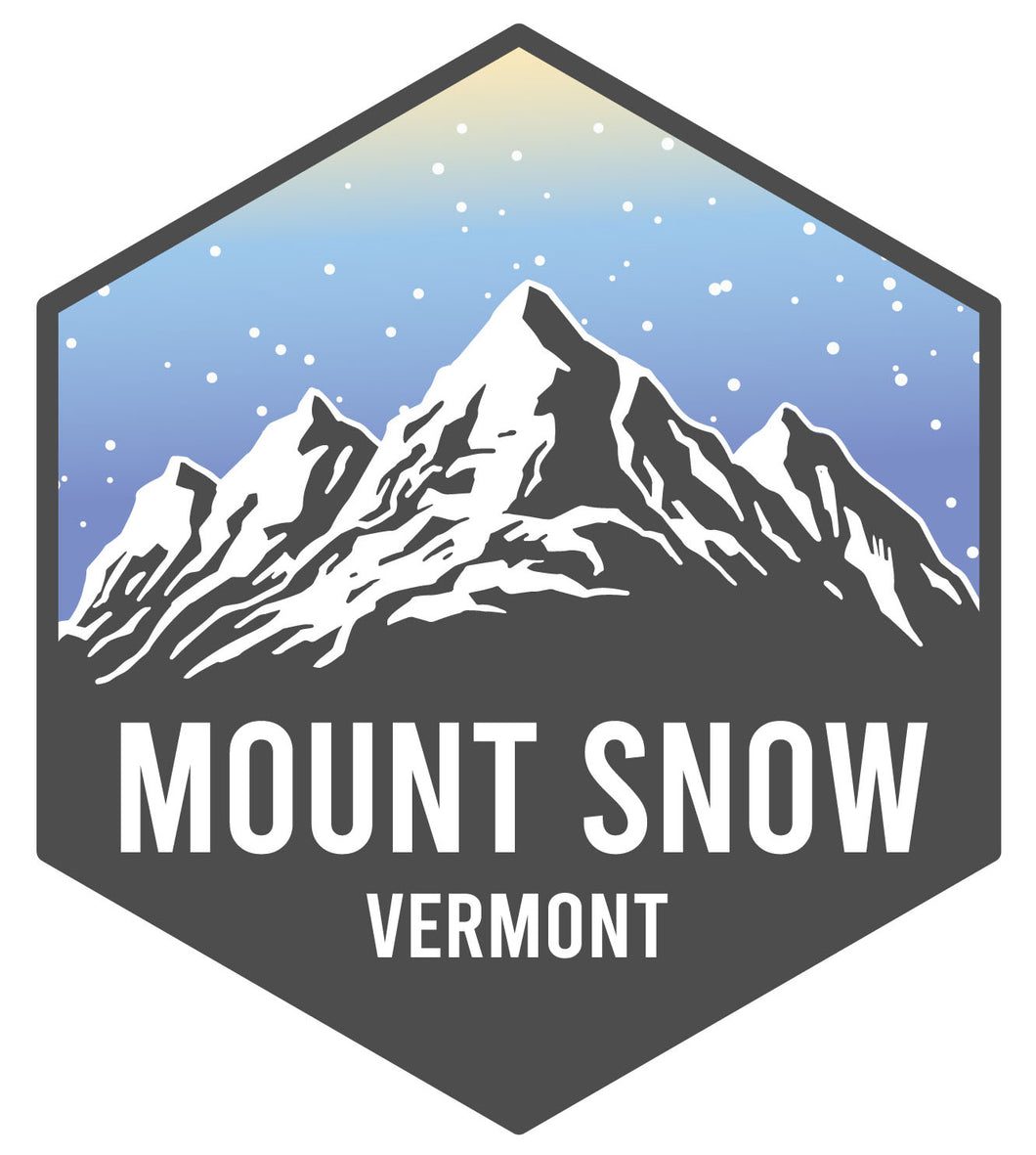 Mount Snow Vermont Ski Adventures Souvenir 4 Inch Vinyl Decal Sticker