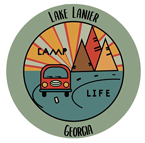 Lake Lanier Georgia Souvenir Decorative Stickers (Choose theme and size)