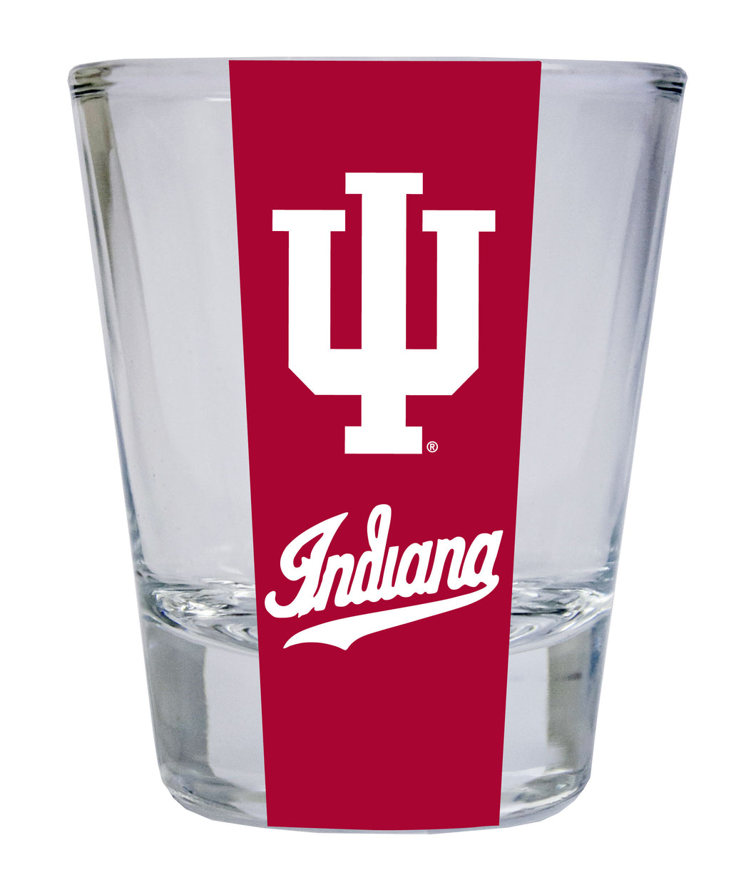 Indiana Hoosiers NCAA Legacy Edition 2oz Round Base Shot Glass Clear