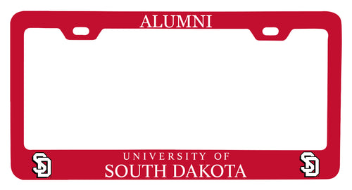 NCAA South Dakota Coyotes Alumni License Plate Frame - Colorful Heavy Gauge Metal, Officially Licensed