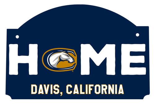 UC Davis Aggies Wood Sign with String