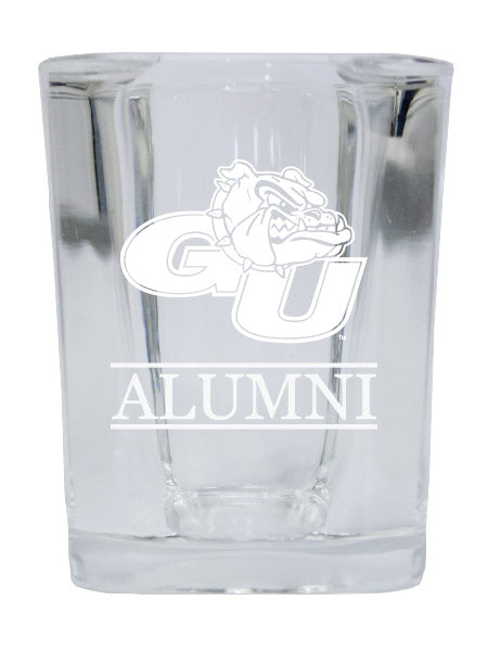 Gonzaga Bulldogs Alumni Etched Square Shot Glass