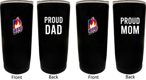University of Illinois at Chicago NCAA Insulated Tumbler - 16oz Stainless Steel Travel Mug Proud Mom and Dad Design Black