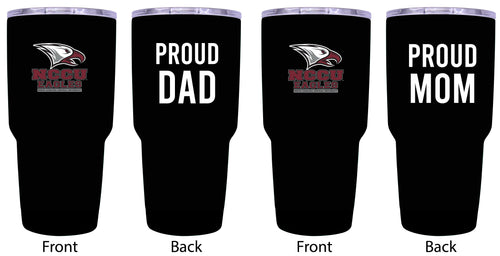 North Carolina Central Eagles Proud Parent 24 oz Insulated Tumblers Set - Black, Mom & Dad Edition